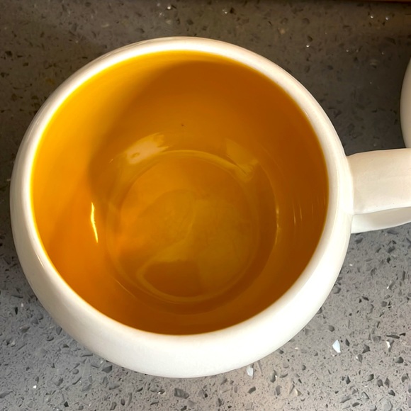 Set of 2 “Thirsty?” Round Ceramic Coffee Mugs - Picture 3 of 8